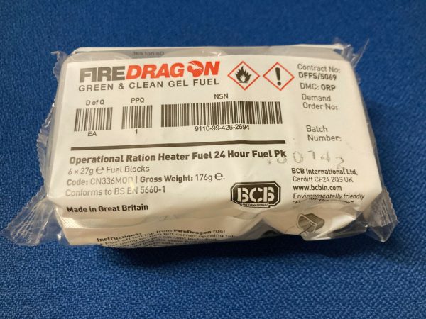 Firedragon BCB - Cooking Stove Solid Fuel Gel - 6 Blocks Per Pack - Image 2