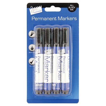 4PK PERMANENT MARKERS