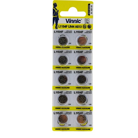 VINNIC - AG13 - 1154 BUTTON CELL BATTERY -