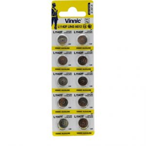 VINNIC - AG12 - 1142 BUTTON CELL BATTERY -