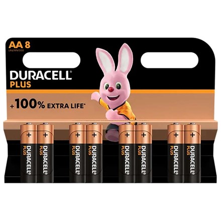 DURACELL +100% PLUS POWER AA - 8PACK