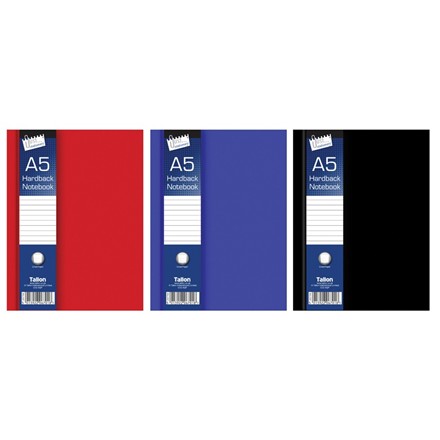 JUST STATIONERY - A5 RULED HARDBACK BOOK