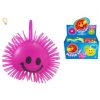 4" SMILEY FACE PUFFER BALL WITH LIGHT 10CM