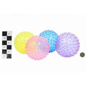 6" TRANSPARENT SPIKE BALLS ASSTD