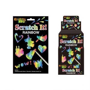 KREATIVE KIDS - RAINBOW SCRATCH IT STENCILS