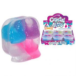 GLITTER CRYSTAL PUTTY 4 IN 1 - DISPLAY BOX