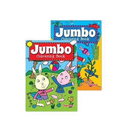 JUMBO COLOURING BOOK - 2ASST