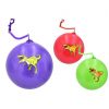 INFLATABLE DINOSAUR BALL WITH KEYRING - 3ASSORTED