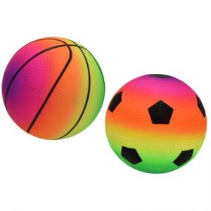 5" PVC FLOURESCENT DEFLATED SPORTS BALL