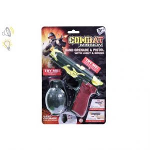 HAND GRENADE  & PISTOL WITH SOUND & LIGHT