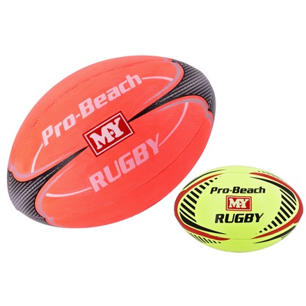 M.Y - SIZE 5 BEACH RUGBY BALL 4 PANEL - DEFLATED