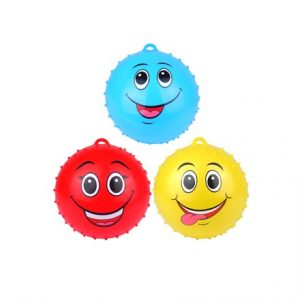 SMILEY SPIKE BALL 23CM - WITH LOOP FOR KEYRING