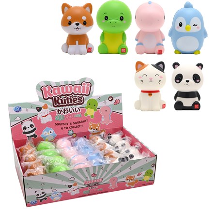 KAWAII KUTIES SQUEEZSTER 6 ASSTD 15CM