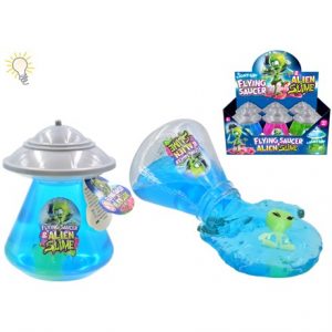 190GRM SLIME WITH LIGHT UP FLYING SAUCER