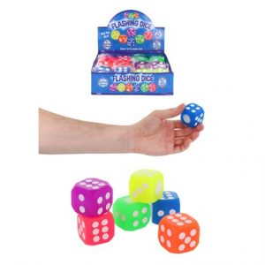 DICE FLASHING 3.7CM - 6 ASSTD