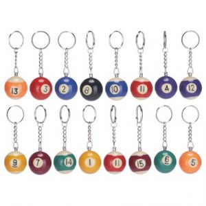 POOL BALL KEYRING 3.2CM