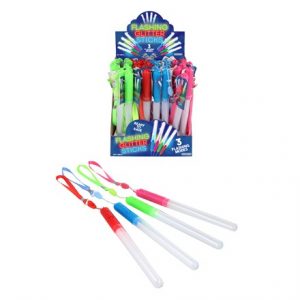 GLITTER LIGHT UP FLASHING STICK 19CM