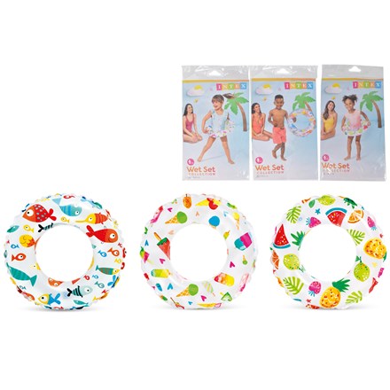 51CM LIVELY PRINT SWIM RING