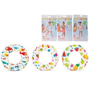 51CM LIVELY PRINT SWIM RING