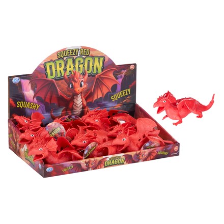 SQUEEZY RED DRAGON 18CM