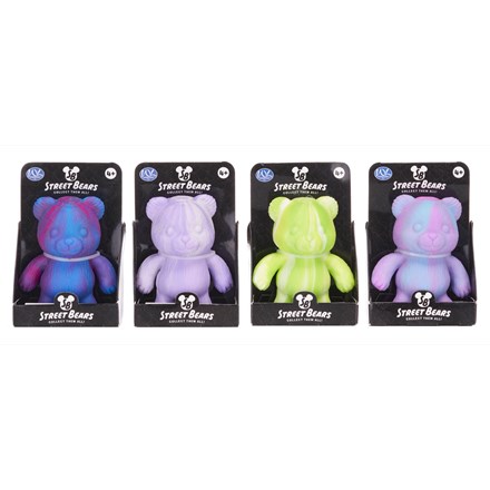 SQUEEZY STREET BEAR 2 TONE 12CM