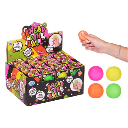 NEON KNEAD DOH BALL 38MM
