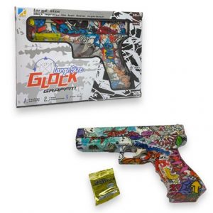 GLOCK GRAFFITI DESIGN WATER PELLET GUN 23CM