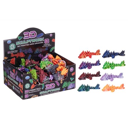 PLA 3D PRINTED 8CM DRAGON