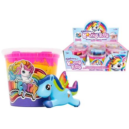LARGE UNICORN BOUNCING PUTTY TUB