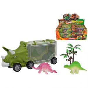 DINO TRUCK WITH 2 PCS DINOSAUR WINDOW BOX