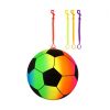 FOOTBALL W/HOOK AND KEYRING RAINBOW COLOUR 23CM