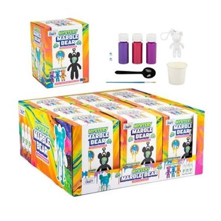 MYSTERY MARBLE KEYRING BEAR