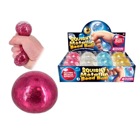 SQUISHY METALLIC BEAD BALL