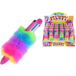 RAINBOW FLUFFY MULTI COLOUR PEN