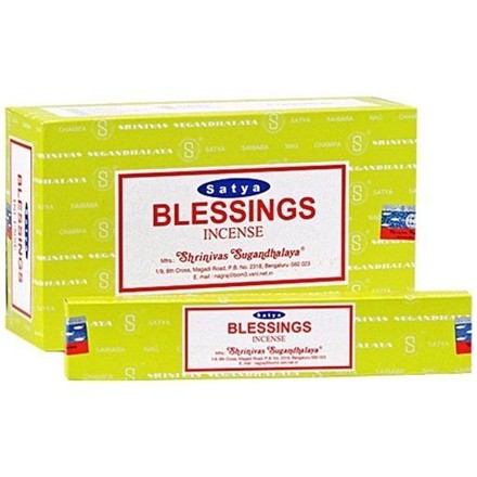 SATYA - BLESSINGS INCENSE STICKS - 15G X