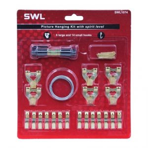 SWL - PICTURE HANGING SET WITH SPIRIT LEVEL