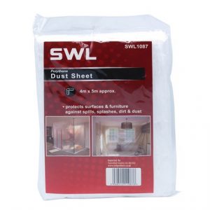 SWL - POLYTHENE DUST SHEET - 4 X 5M