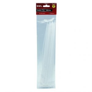 SWL - WHITE CABLE TIE 3.6MM X 300MM -
