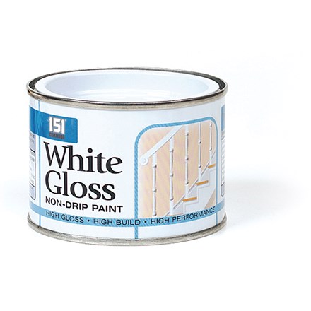151 - WHITE GLOSS NON DRIP PAINT - 180ML