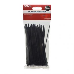 SWL - BLACK CABLE TIES 2.5 X 80MM -