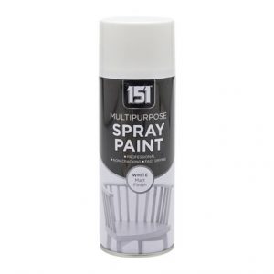 151 - MULTIPURPOSE SPRAY PAINT WHITE MATT 400ML