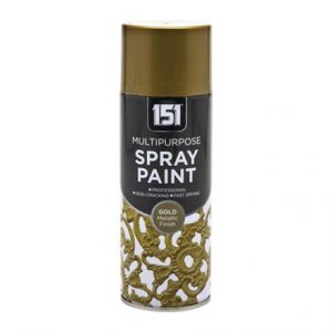 151 - MULTIPURPOSE SPRAY PAINT GOLD METALLIC 400ML