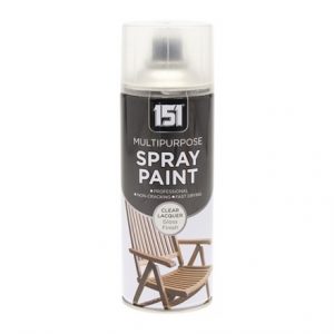 151 - MULTIPURPOSE SPRAY PAINT CLEAR LACQUER 400ML