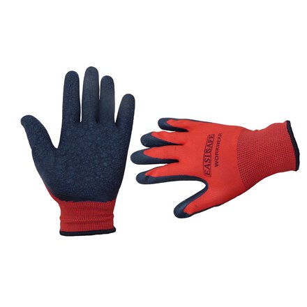 EASI SAFE WORK GLOVES MEDIUM - RED