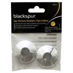 BLACKSPUR - CHROME RADIATOR PIPE COLLARS -