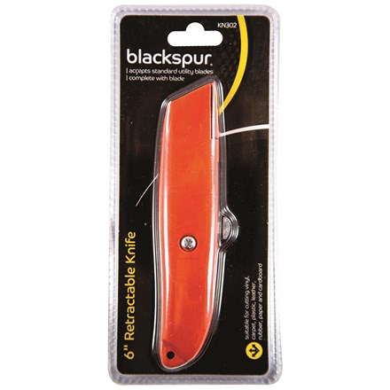BLACKSPUR - 6" RETRACTABLE KNIFE