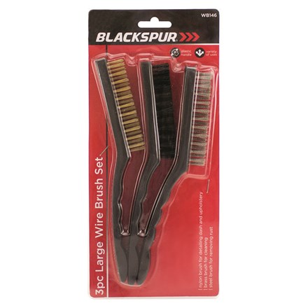 BLACKSPUR - LARGE WIRE BRUSH SET -
