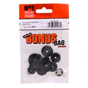 VALUE BRAND - PLUMBING WASHERS - ASSORTED 10PK
