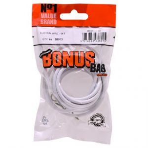 VALUE BRAND - CURTAIN WIRE 6FT