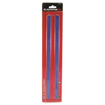 BLACKSPUR - 12" HACKSAW BLADES - 6PC
